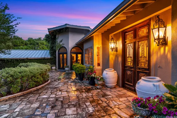 a front view of a house