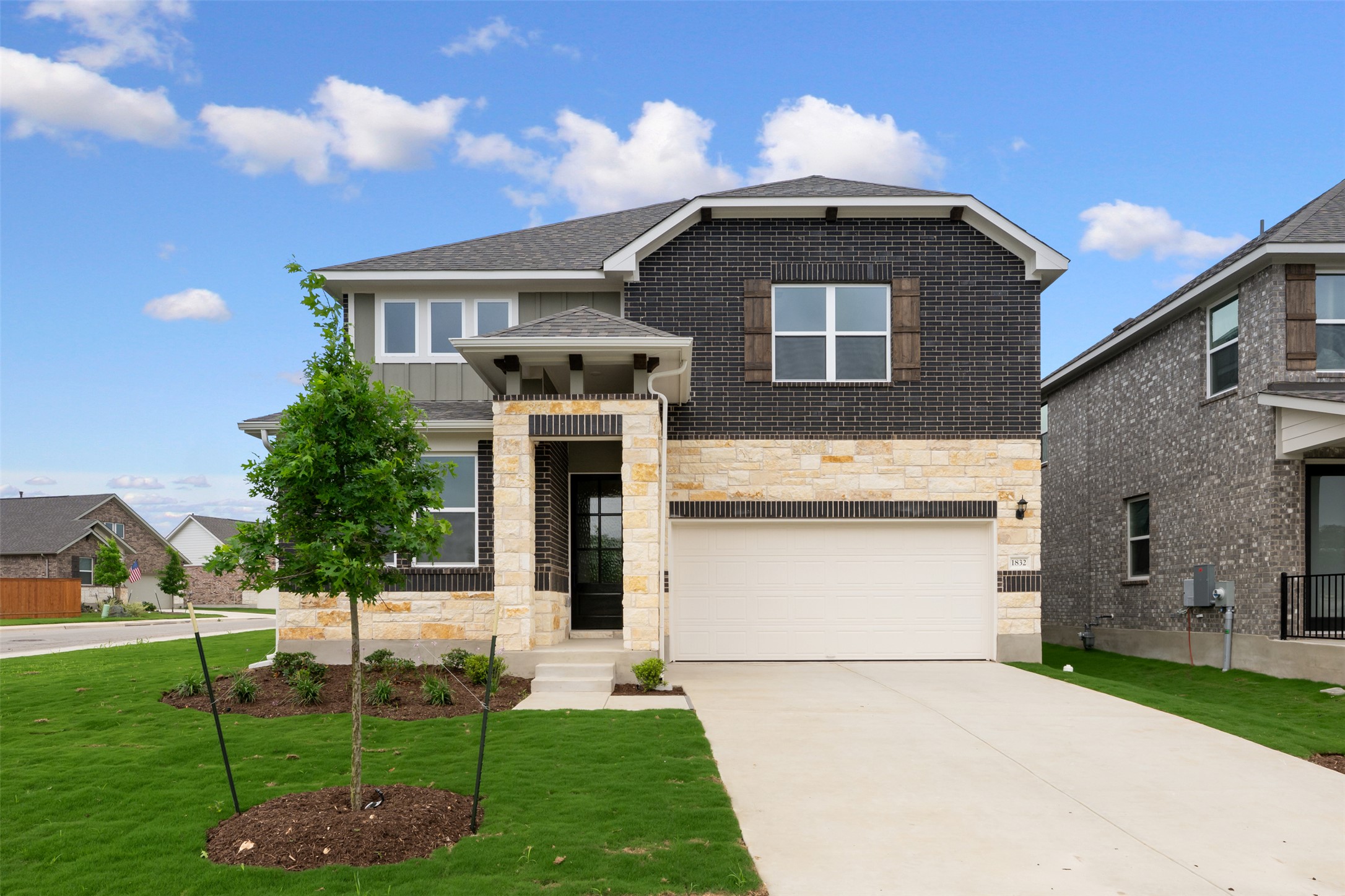 1832 Fannie Road Georgetown, TX 78633 - Photo 1 of 40 a front view of a house with a garden and yard