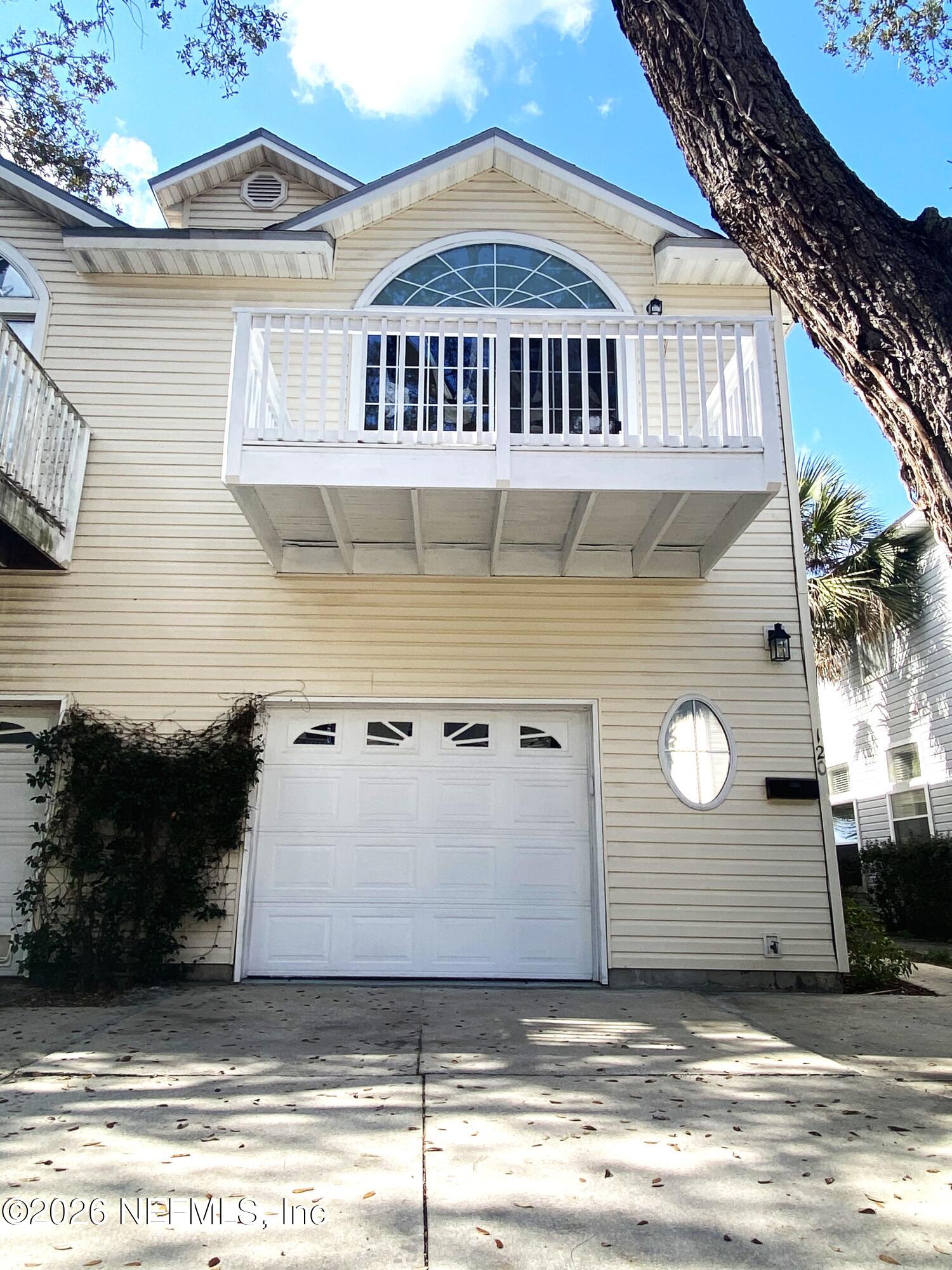 a front view of a house