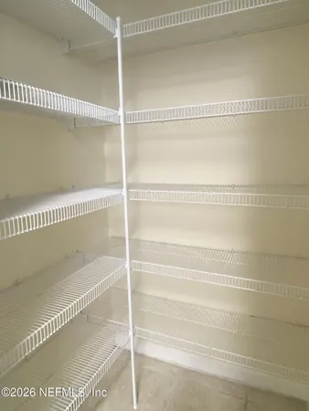 a close view of closet