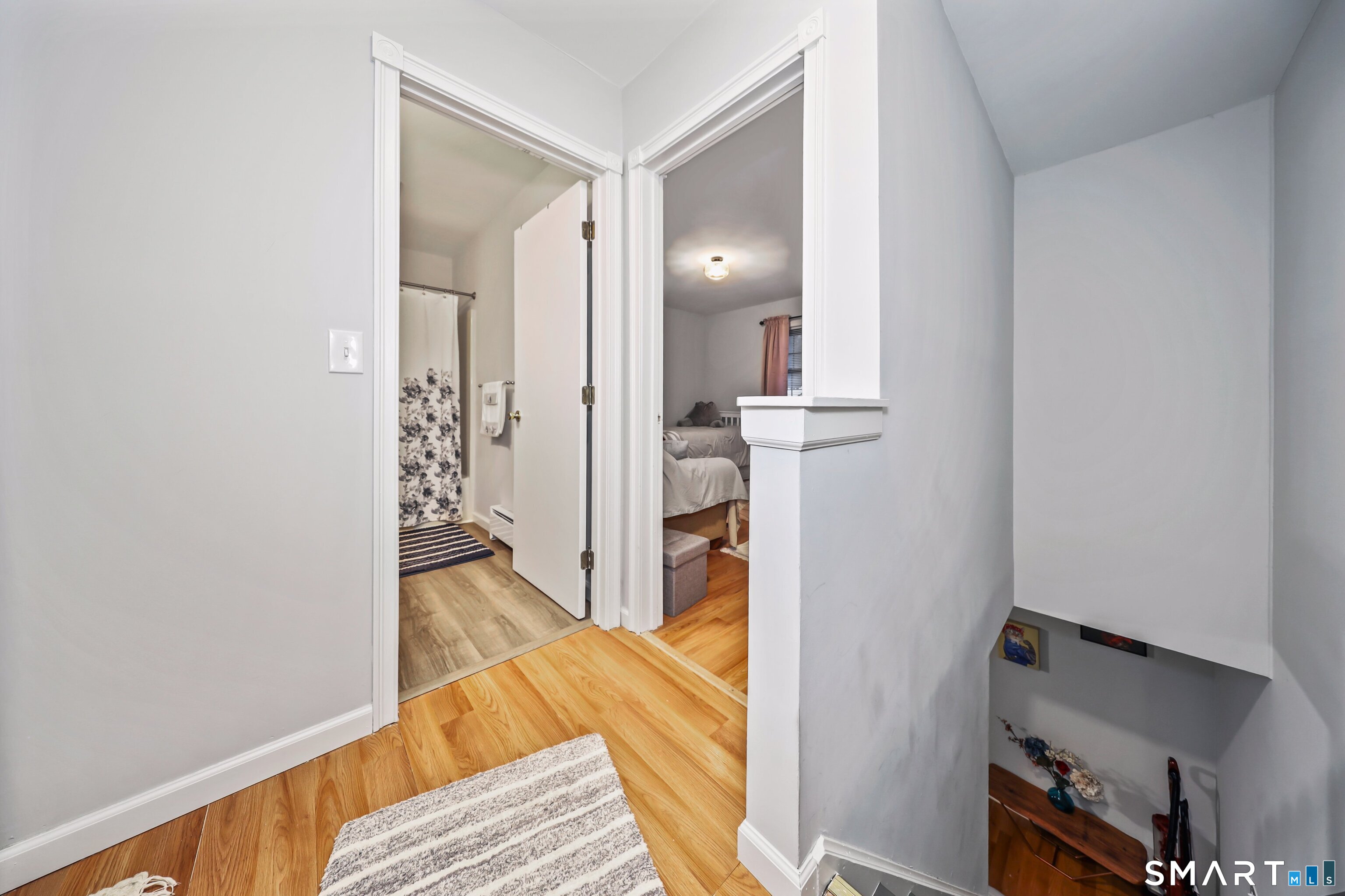 143 Pine Hill Road, Unit 5C Thomaston, CT 06787 - Photo 20 of 29 a view of hallway with wooden floor