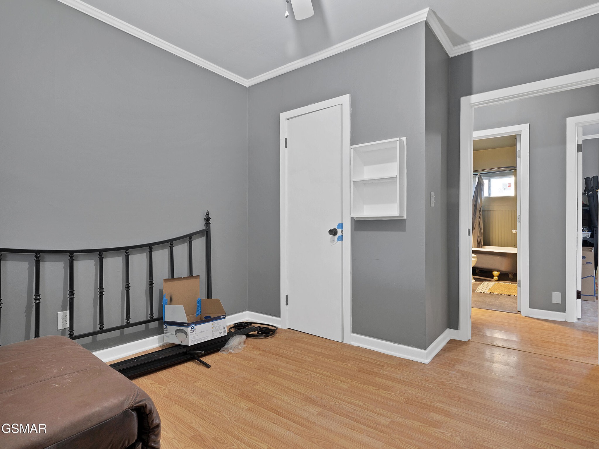 540 Carson Springs Road Newport, TN 37821 - Photo 14 of 32 a bedroom with a bed and wooden floor