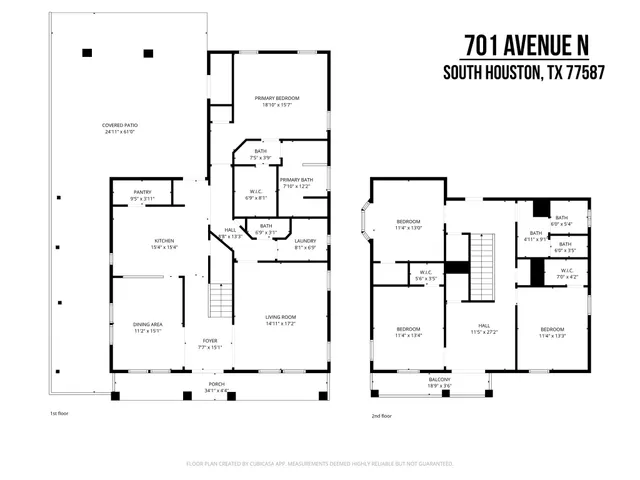 a view of a backyard with plants and a patio