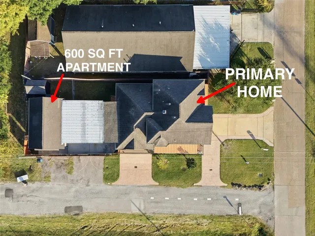 a front view of a house