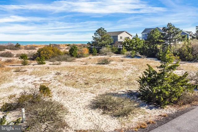 a view of a yard with an empty space