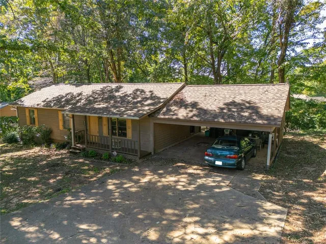 a view of a house with a patio