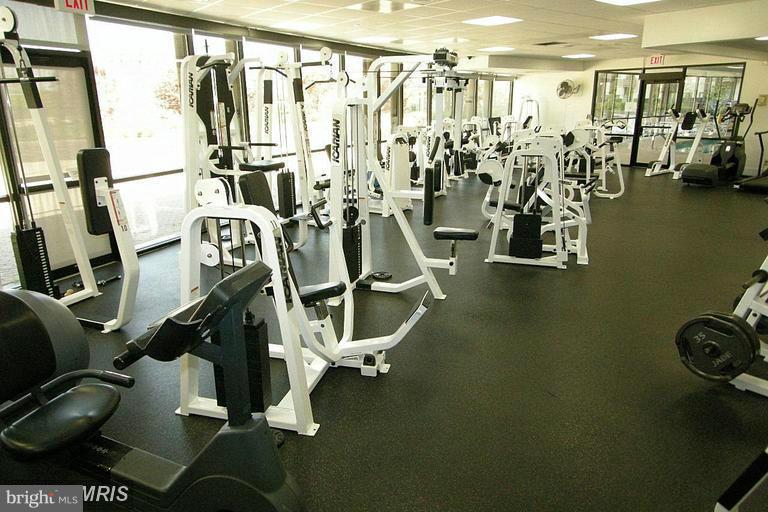 5225 Pooks Hill Road, Unit 502N Bethesda, MD 20814 - Photo 12 of 18 Fitness Center w/Wall of Windows