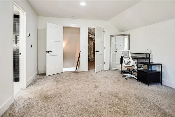 a view of an empty room