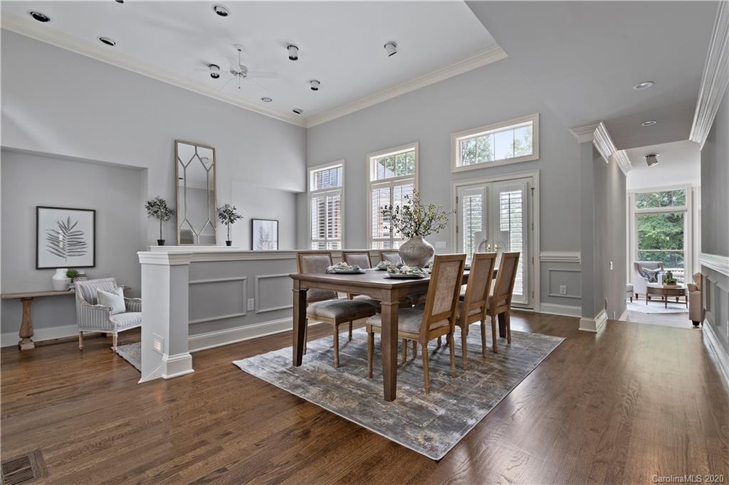 5321 Colony Road Charlotte, NC 28226 - Photo 6 of 29 a view of a dining room with furniture and wooden floor