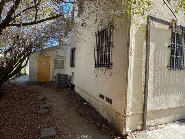 a backyard of a house
