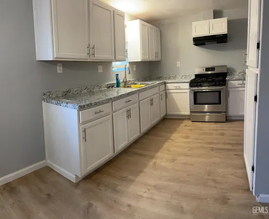 a view of room with cabinets