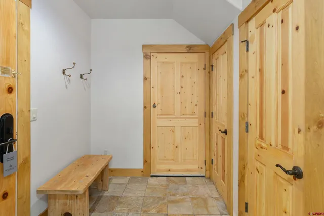 a view of a bathroom with a shower