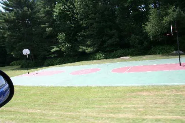 a view of an outdoor space and a lake view