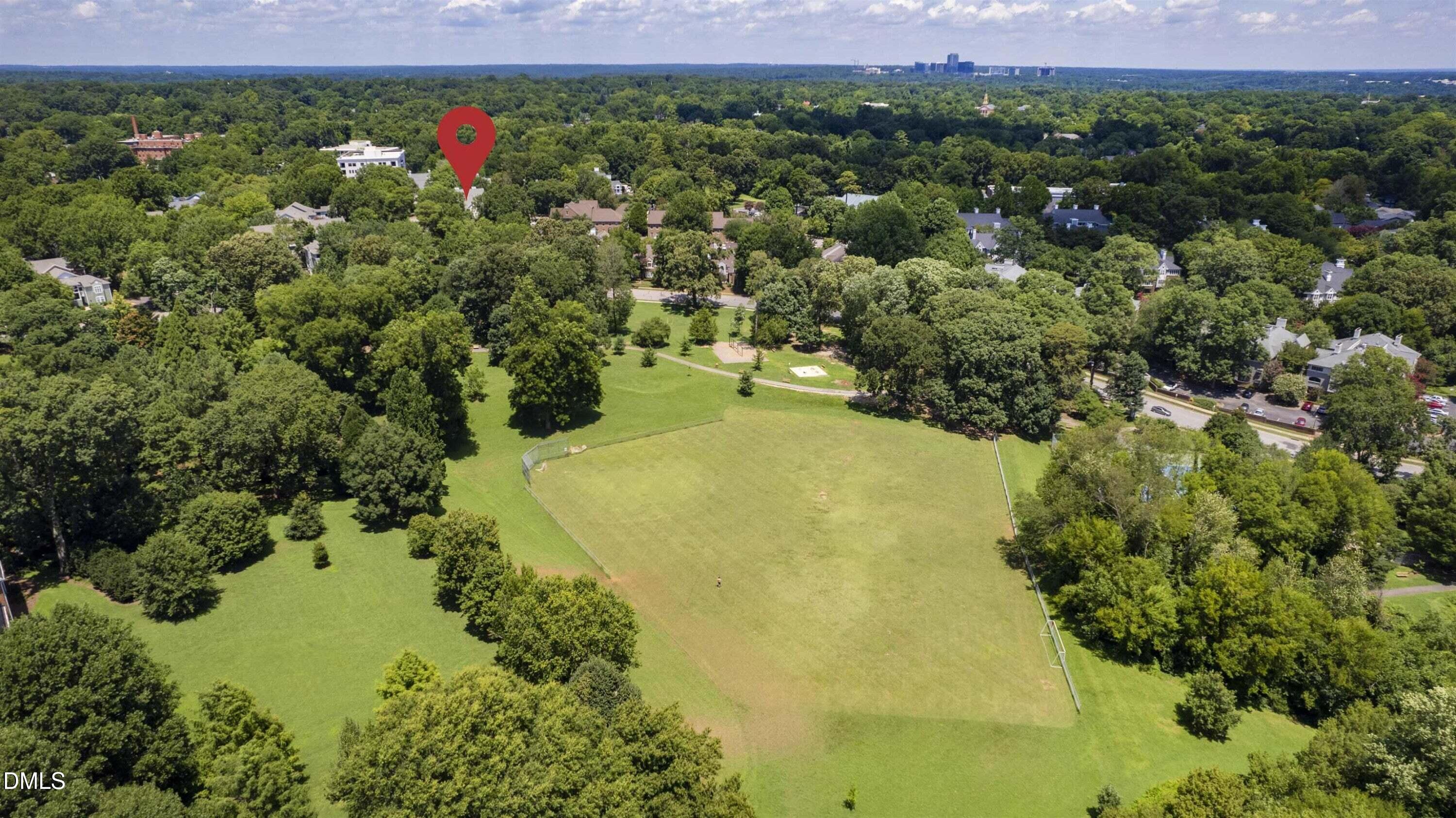 1120 Parkridge Lane, Unit 102 Raleigh, NC 27605 - Photo 48 of 50 a view of a lake with a mountain in the background