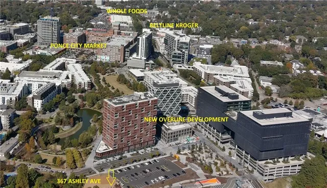 a view of city from balcony