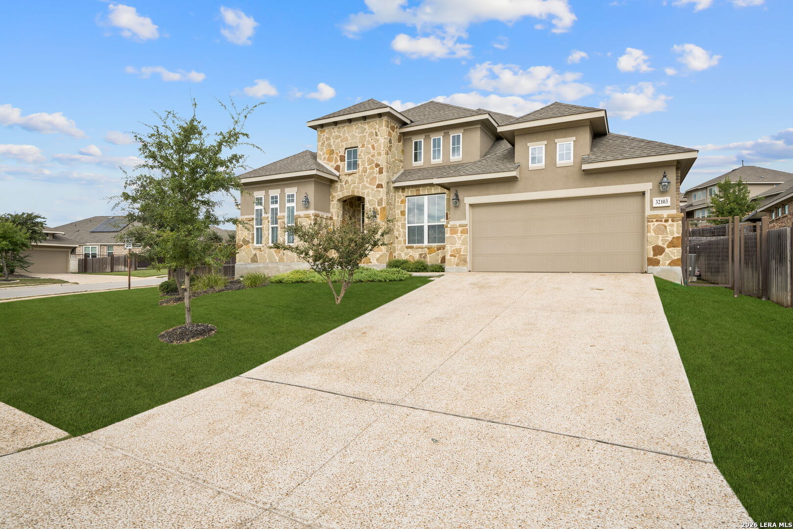 32103 Mirasol Bend Bulverde, TX 78163 - Photo 1 of 23 a front view of a house with yard