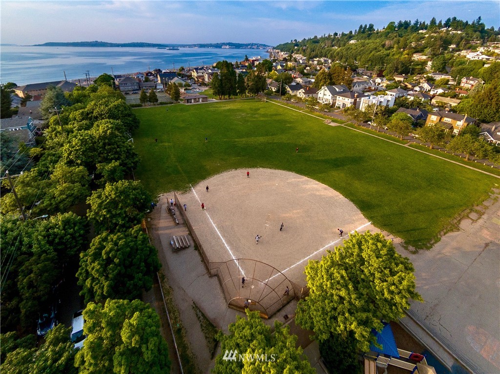 2771 59th Avenue Southwest Seattle, WA 98116 - Photo 22 of 23 an aerial view of a house with a yard