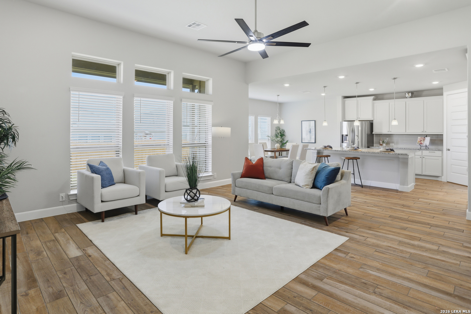337 Misty Sails Cibolo, TX 78108 - Photo 17 of 50 a living room with furniture and a large window