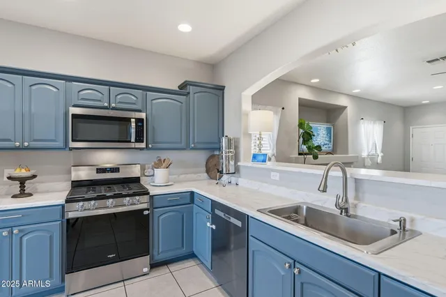 a table and chairs in the patio