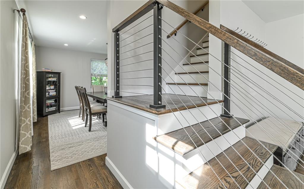 511 Chestnut Road Sewickley, PA 15143 - Photo 11 of 25 a view of entryway and hall with wooden floor