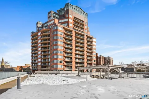 a front view of a building