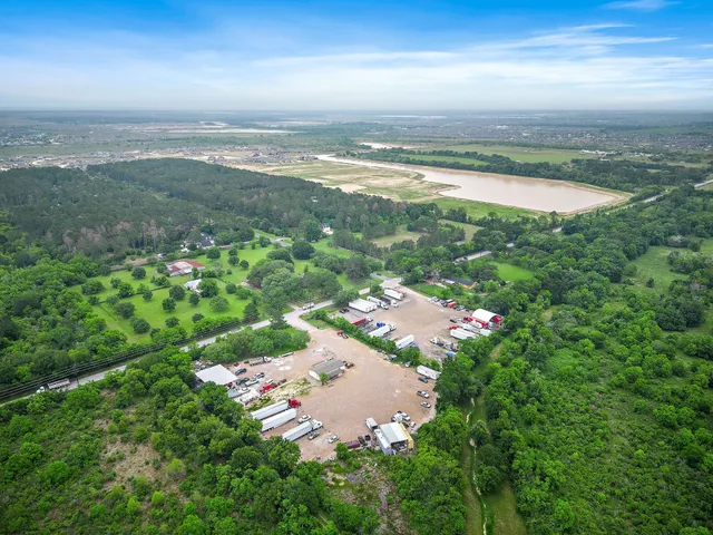 an aerial view of multiple house