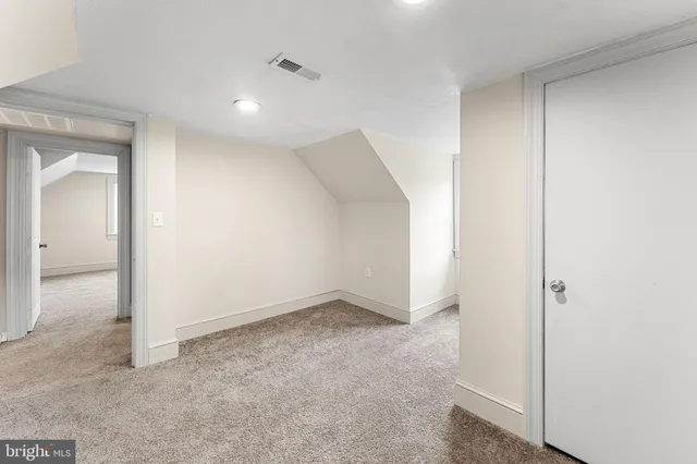 an empty room with a natural light