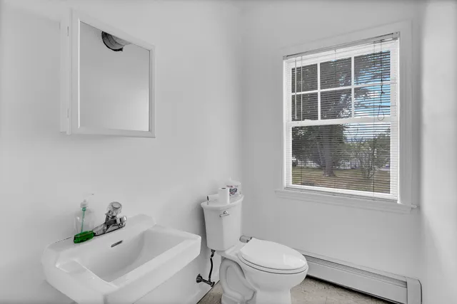 a bathroom with a sink and a toilet