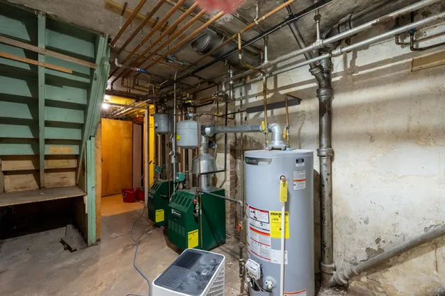 a view of storage and utility room