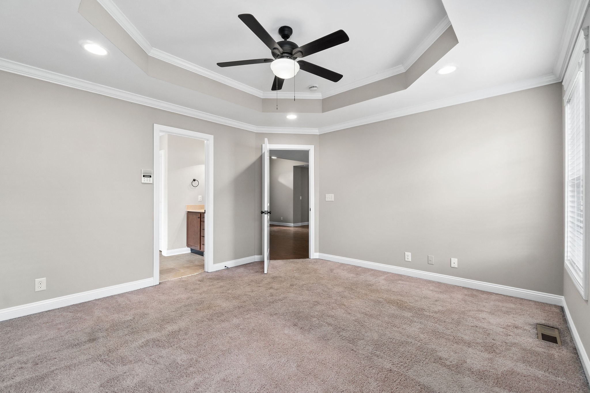 3782 Suiter Road Clarksville, TN 37040 - Photo 21 of 32 an empty room with closet and a ceiling fan
