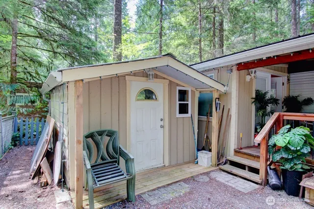 a view of outdoor space and deck