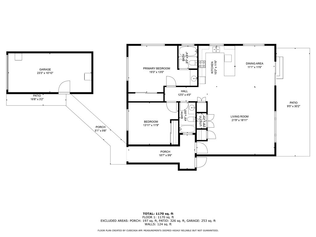 19742 Oak Flat Road Hidden Valley Lake, CA 95467 - Photo 19 of 19 Approximate floor plan.