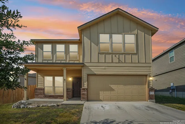 a front view of a house