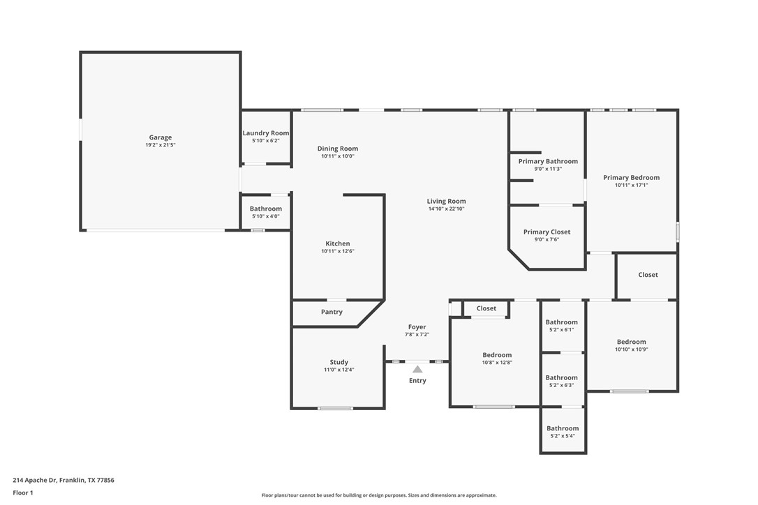 214 Apache Drive Franklin, TX 77856 - Photo 32 of 32 a picture of floor plan