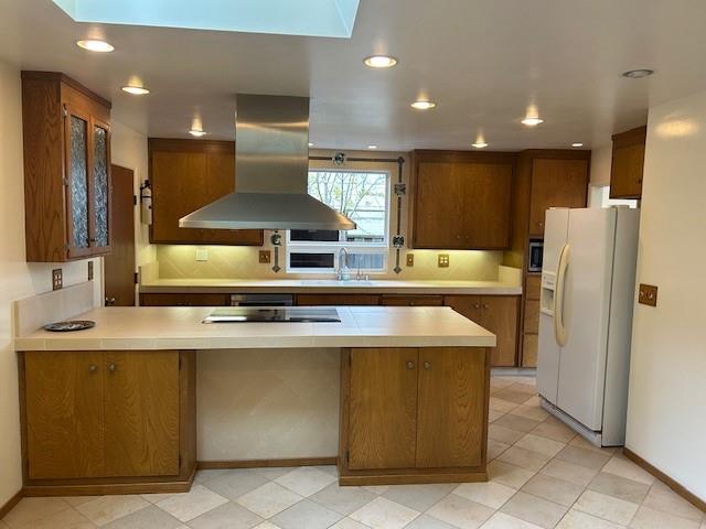 3757 Vienna Drive Aptos, CA 95003 - Photo 3 of 15 a kitchen with stainless steel appliances granite countertop a sink a stove and a refrigerator