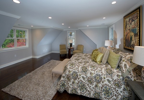60 Boulder Rd Extension Wellesley, MA 02481 - Photo 14 of 21 a bedroom with a large bed and wooden floor