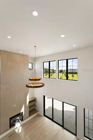 a very nice looking room with a large window