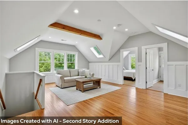a bathroom with a sink a mirror and a shower