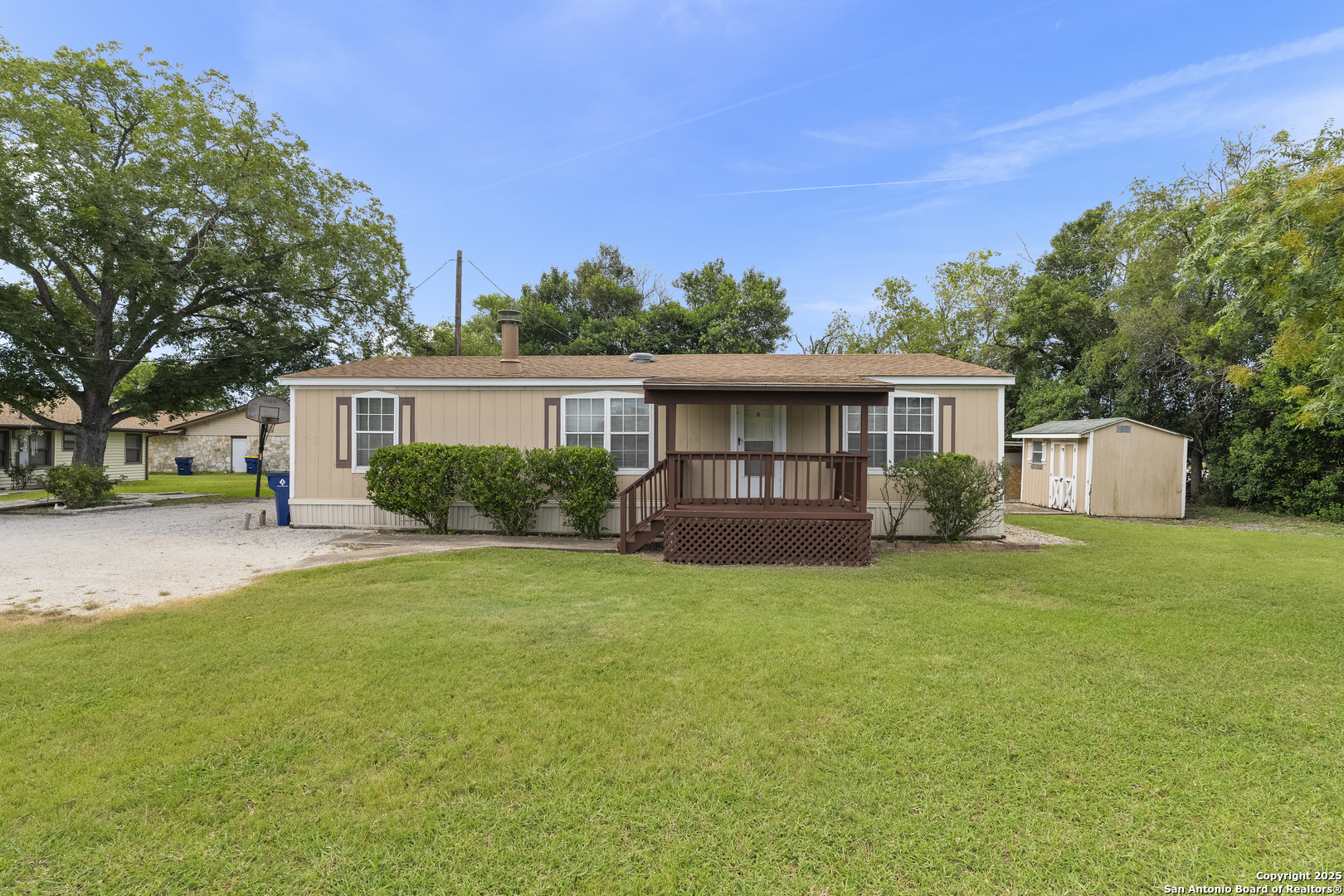 100 Haeckerville Road Cibolo, TX 78108 - Photo 17 of 31 front view of a house with a yard