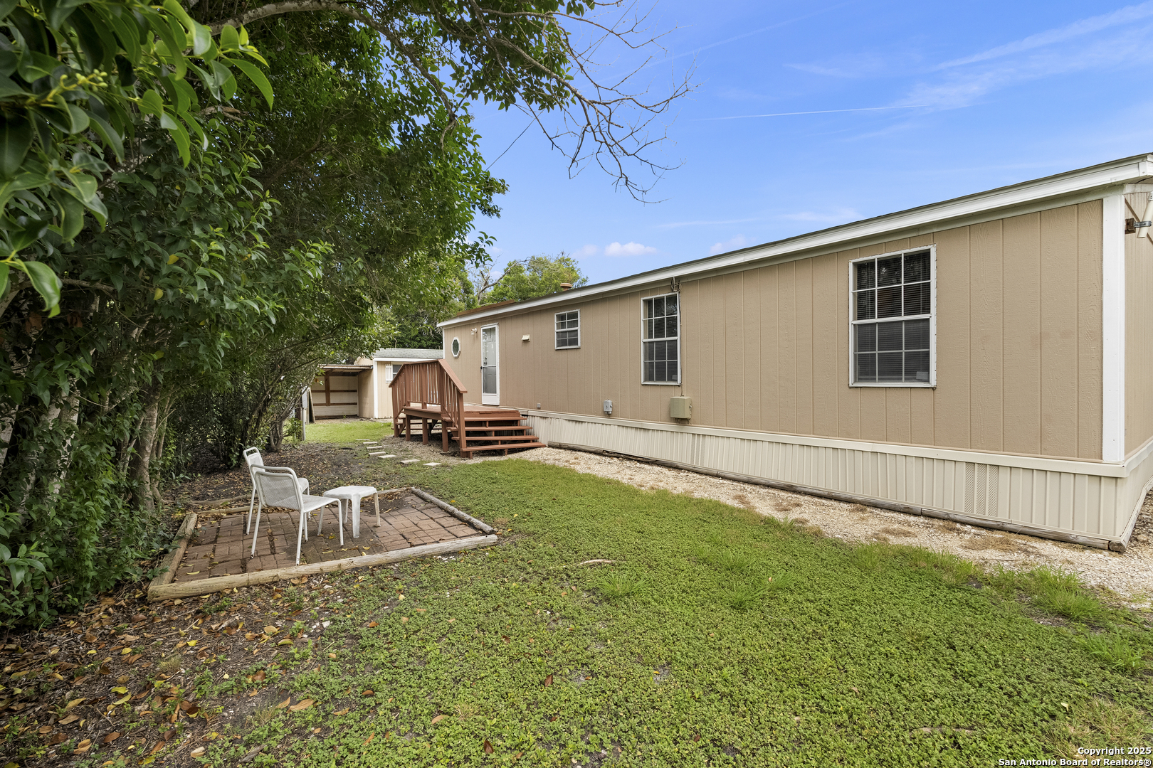 100 Haeckerville Road Cibolo, TX 78108 - Photo 30 of 31 a front view of house with yard and seating area