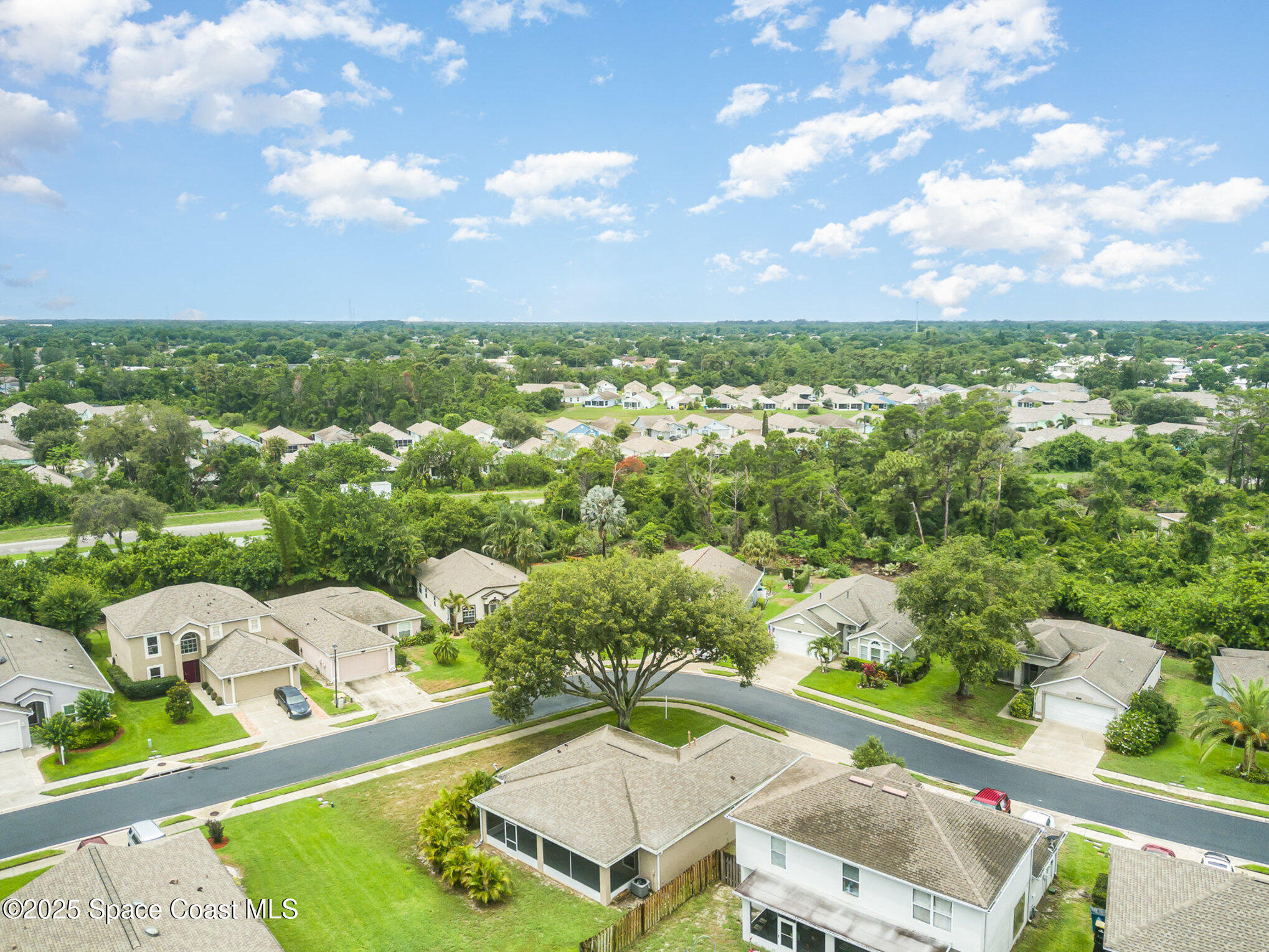 2111 Spring Creek Circle Palm Bay, FL 32905 - Photo 27 of 32 Aerial View.Corner Lot