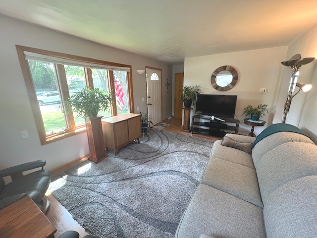 211 Koch Drive Genoa, IL 60135 - Photo 8 of 29 a living room with furniture and a flat screen tv