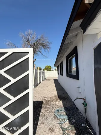 a house with trees in front of it