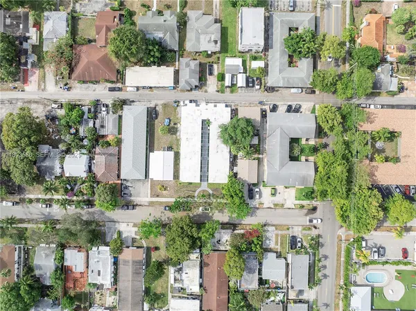 a aerial view of multiple house