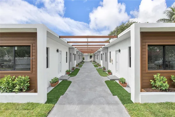 a front view of a house with a porch
