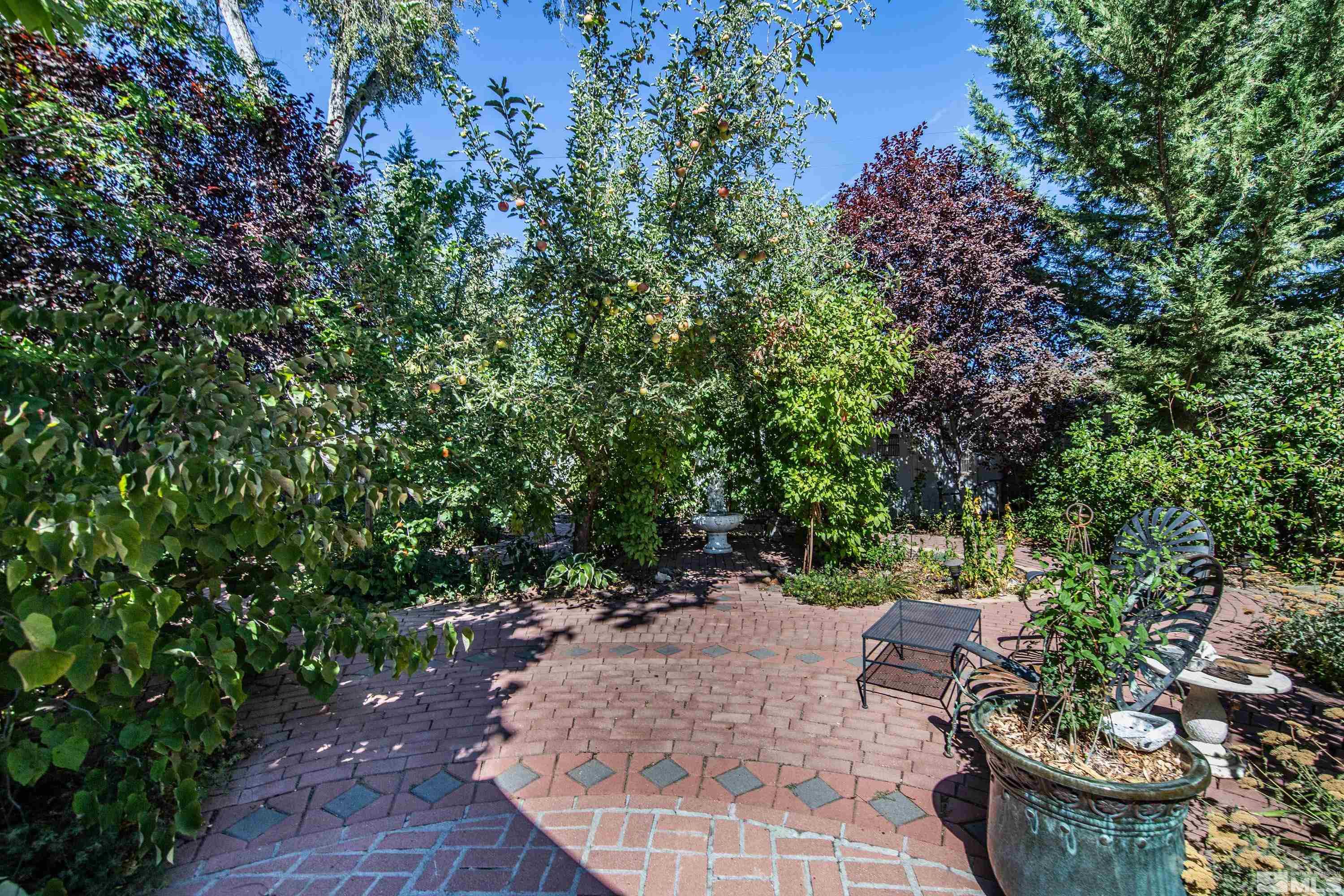1340 Wesley Drive Reno, NV 89503 - Photo 35 of 39 a view of a backyard with plants and a patio