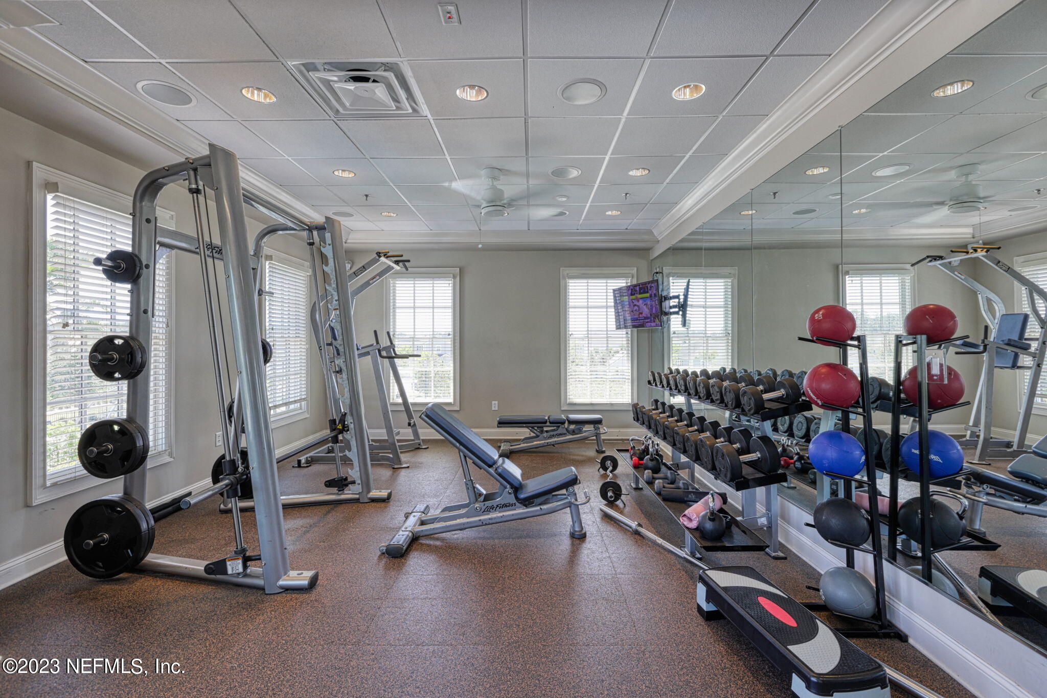 152 Bronson Parkway St. Augustine, FL 32095 - Photo 49 of 57 a view of a room with gym equipment