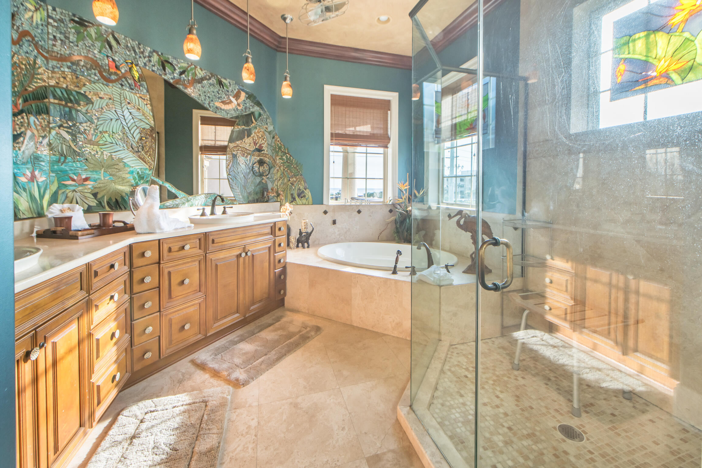 59 St Tropez Court Miramar Beach, FL 32550 - Photo 21 of 37 a large bathroom with a tub sink and mirror