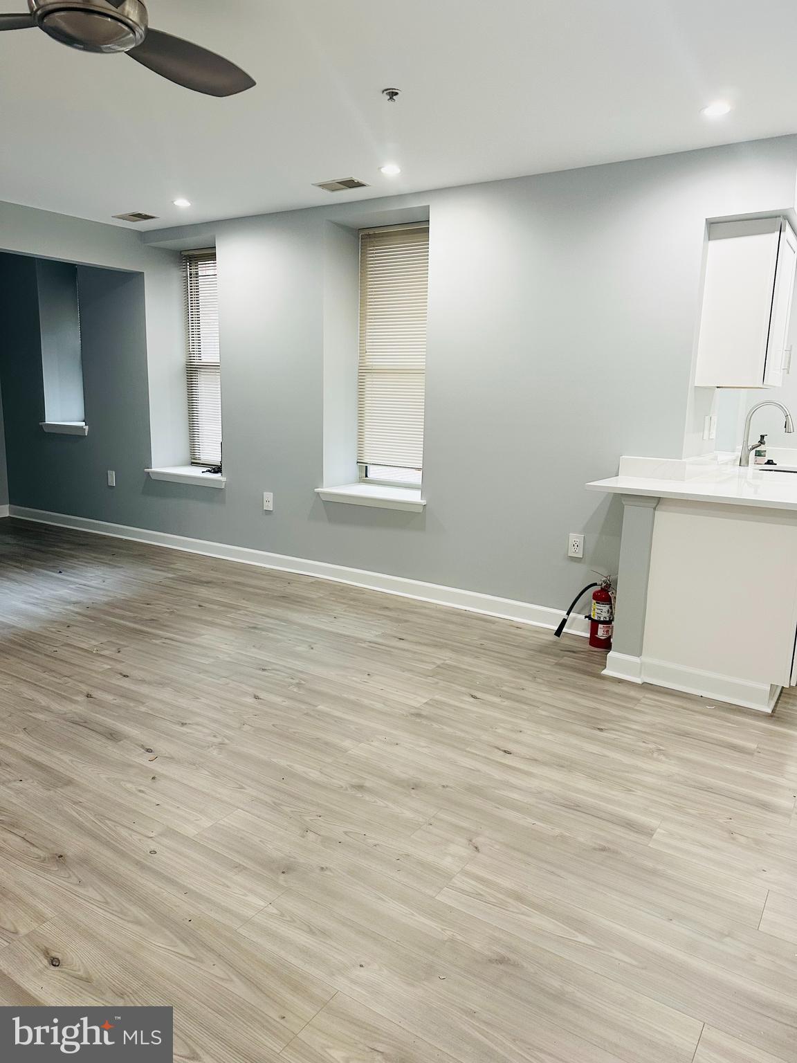 1308 Clifton Street Northwest, Unit 105 Washington, DC 20009 - Photo 10 of 21 a view of a room with wooden floor and sink