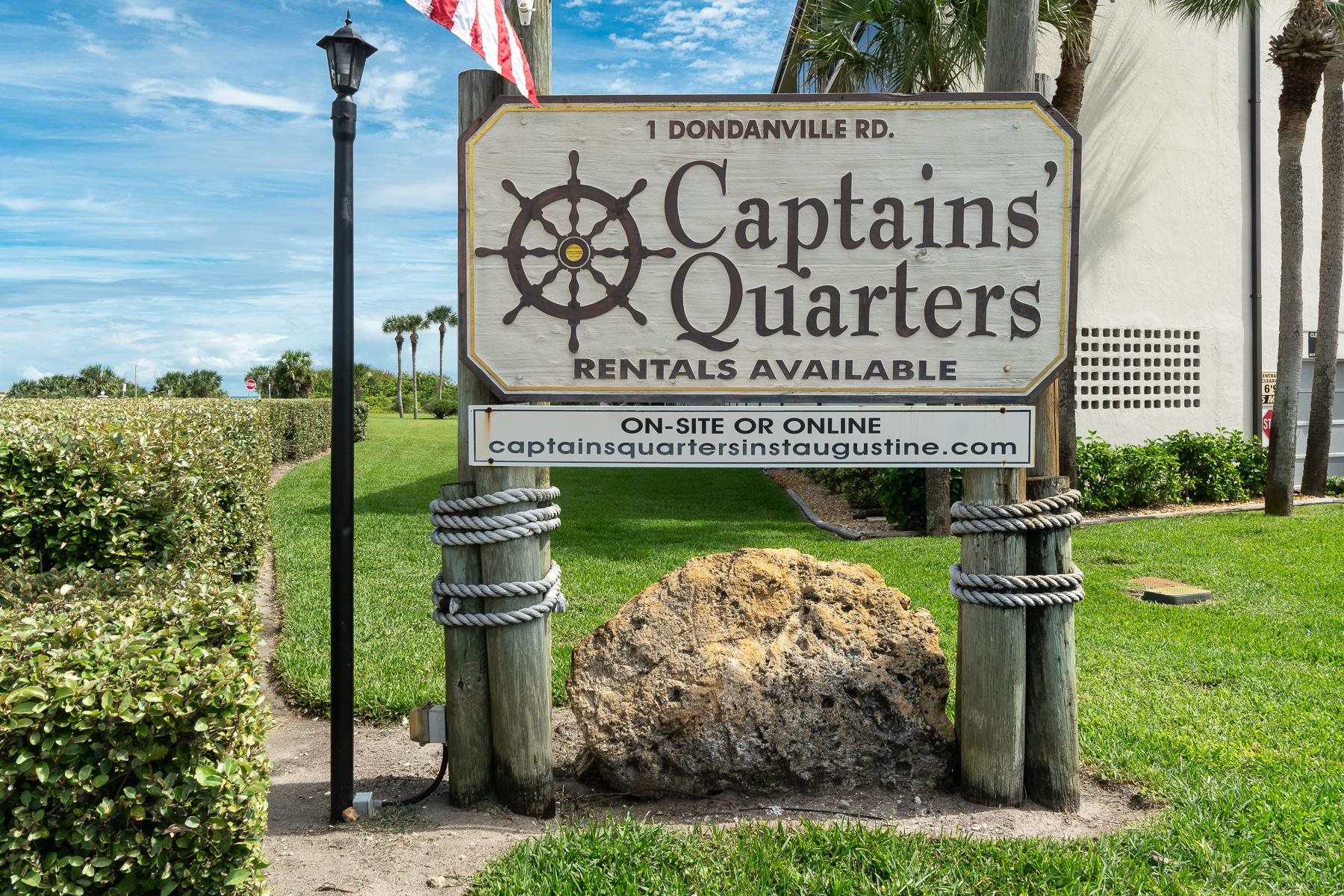 1 Dondanville Road, Unit C 215 St. Augustine, FL 32080 - Photo 32 of 33 a sign on the side of the building